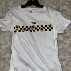 vans tshirt with sunflowers